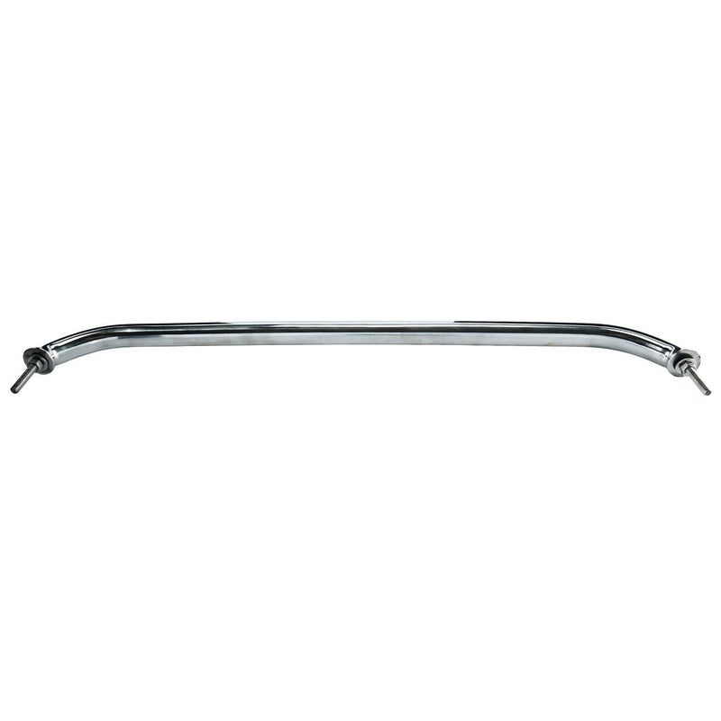 Amarine Made 2-Pack 12", 16", 18" Polished Stainless Heavy Duty Oval Boat Marine Grab Handle Hand Rail with Flange & Stud (18")