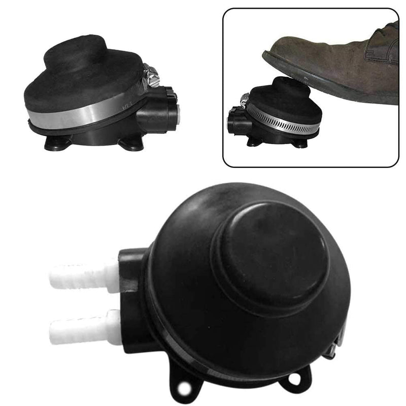 Hongwen Marine Utility Style Black Bilge Pump, Boat Water Pump, Self Priming, No Electricity, Small Size 100x140x70mm As Shown
