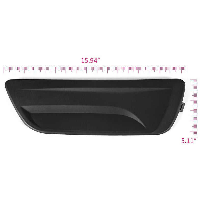 PIT66 Fog Light Covers, Compatible with Malibu Eco 2013-2014/Malibu 2013-2015(submodel: LS, LT)/Malibu Limited 2016 (submodel: LS, LT) 2 Pcs Left & Right Side Fog Light Cover