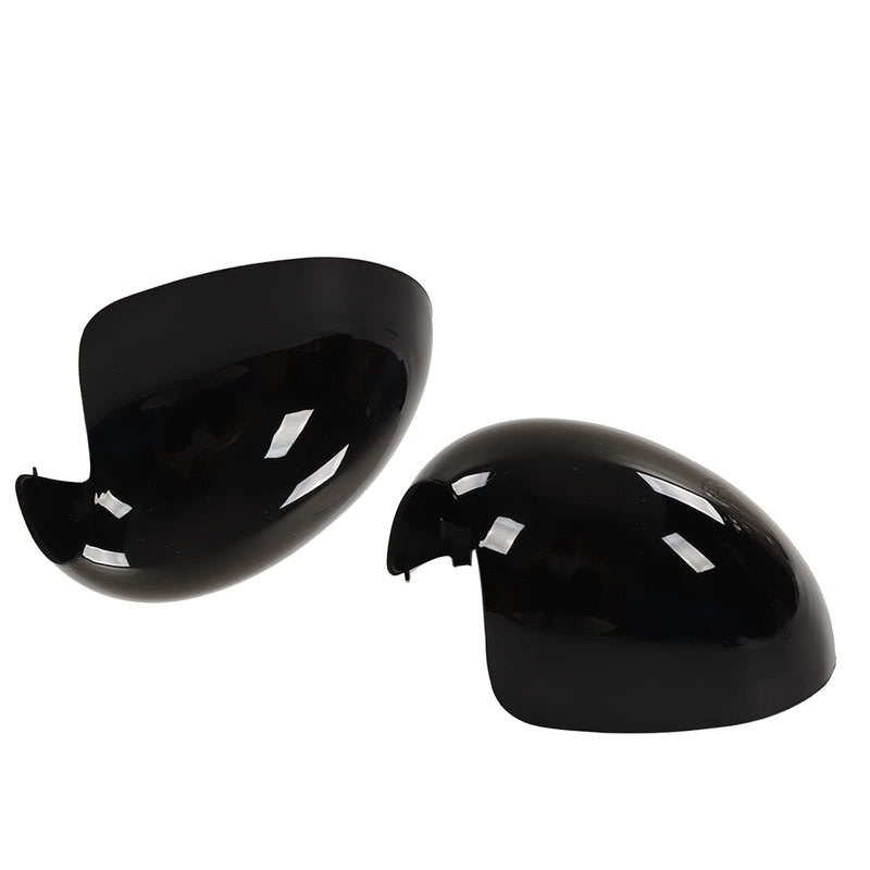 2PCS Side Mirror Caps, Left Right Glossy Black Rearview Mirror Covers Car Exterior Body Tuning Parts for R55 R56 R57 R58 R59 R60 R61