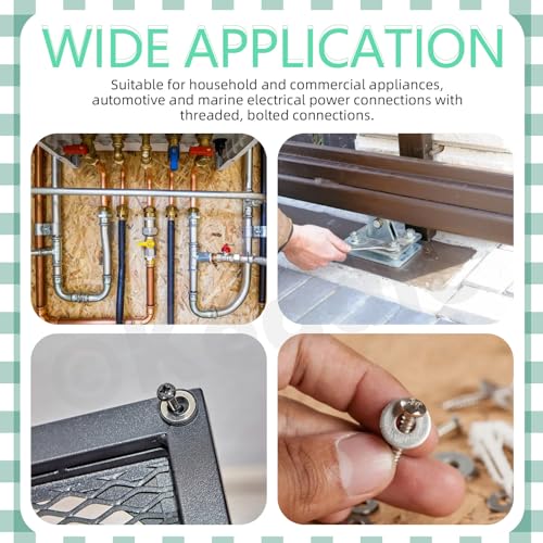 Keadic 400Pcs Split Lock Washer & External & Internal Star Washers and Flat Washer Assortment Kit, 304 Stainless Steel Spring Lock Washers Set- #6,#8,#10,1/4" 5/16" 3/8"(Imperial) Imperial