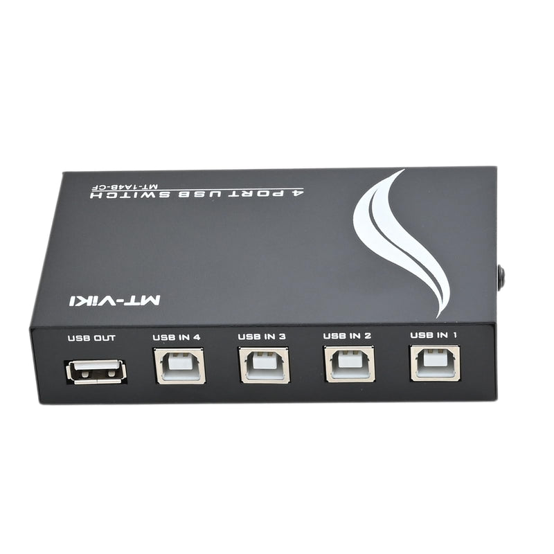 4 Port USB 2.0 Sharing Manual Switch Box Hub 4 PCS Share Switcher 1 USB Device for Printer Scanner Camera Keyboard (4 Port) 4 Port