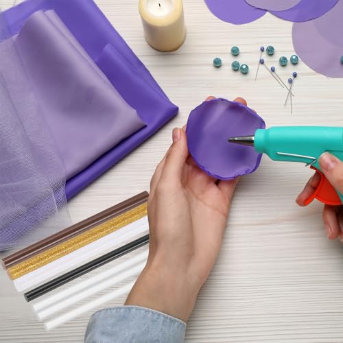 PATIKIL 7.5x0.27 Inch High Viscosity Hot Glue Sticks, 60 Pcs Hot Glue Gun Sticks Mini Hot Melt Adhesive Glue Stick for DIY Art Craft Repairs Festival Decoration, Black