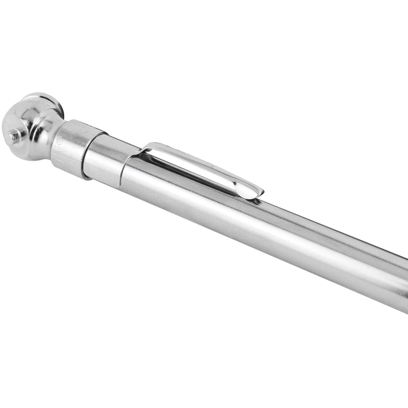 Milton S-921 Pencil Tire Pressure Gauge, Passenger Car, With Built-in Deflator Valve, Durable Plated Brass, Pressure Measured In PSI & kPa Single