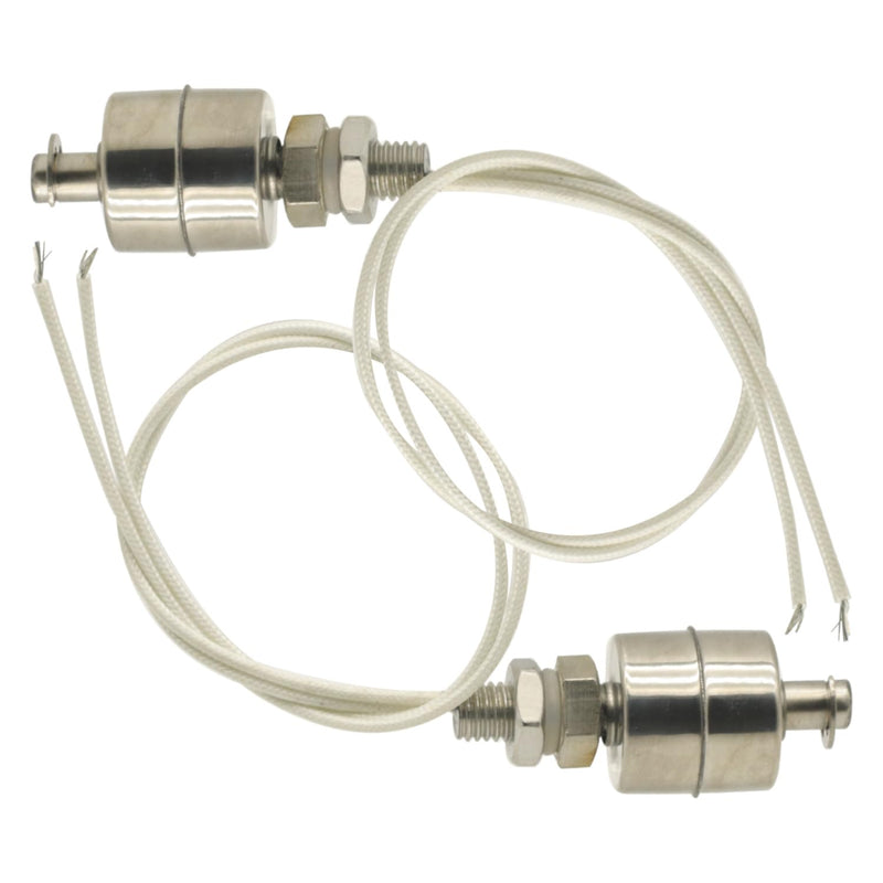 2Pcs Stainless Steel 45mm Float Switch Indicator Vertical Water Level Sensor Normally Closed Float Switch for Tank Pool