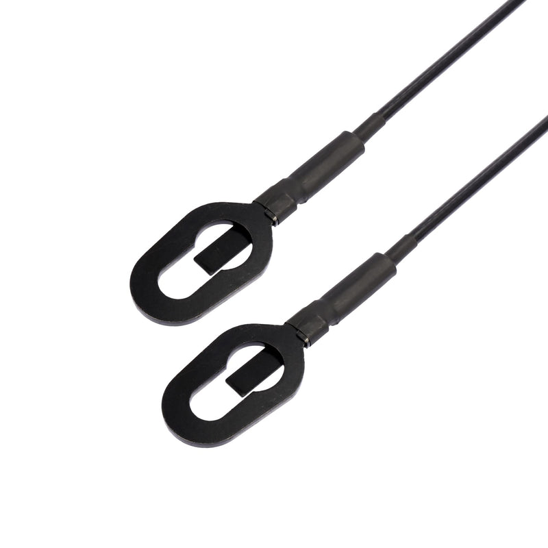 X AUTOHAUX Pair Rear Tailgate Cables Lift Gate Support Straps Pickup for Dodge for Ram 1500 2500 3500 1994-2002 55345124AB 55345125AB