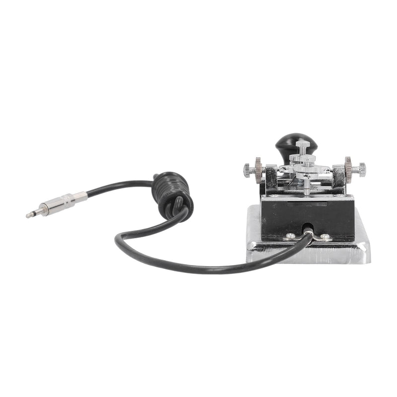 Morse CW Telegraph, Professional Morse CW Telegraph Straight Key, Stainless Steel CW Telegraph, Morse Communication,HY‑K4,