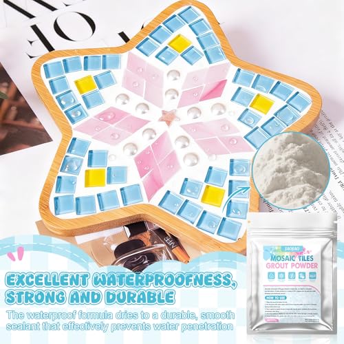 JAOJAO 300g Mosaic Grout Powder, Mosaic Grout for Crafts