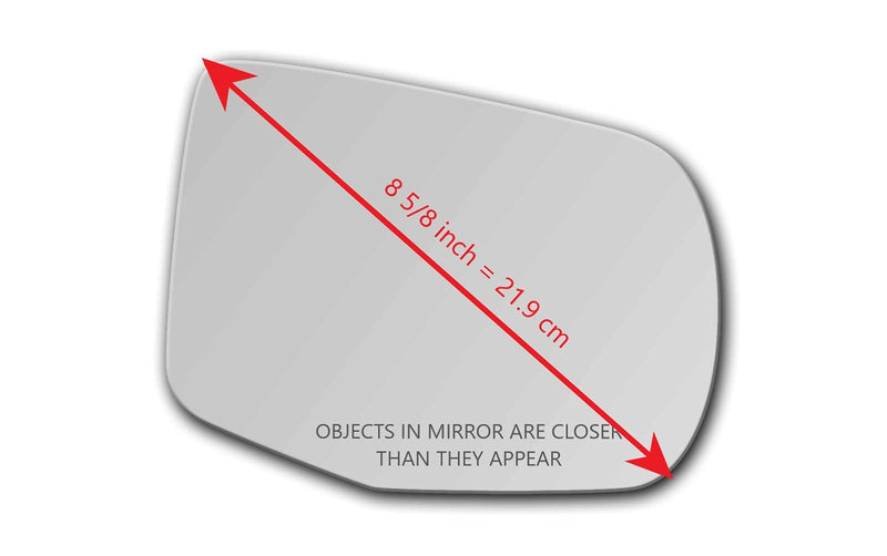 New Replacement Mirror Glass with Full Size Adhesive for 2019-2021 Acura RDX 2014-2020 MDX Passenger Side View Right RH