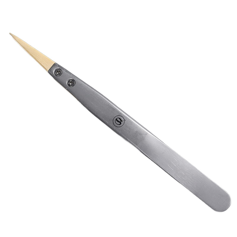 Ultra Precision Tweezers Antimagnetic Tweezers Precision Ultra Tweezers with Wooden Tips Watch Repair Tool 27 Size