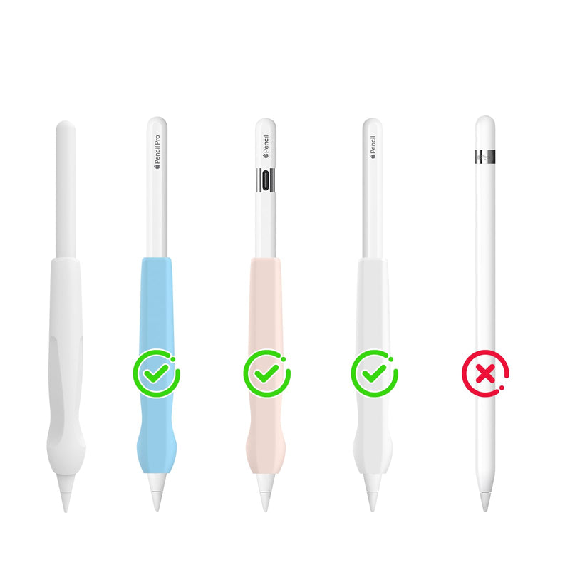 NIUTRENDZ Silicone Grips for Apple Pencil (Midnight Blue, Apple Pencil Pro&2nd&USB-C) Apple Pencil Pro & 2nd & USB-C Midnight Blue