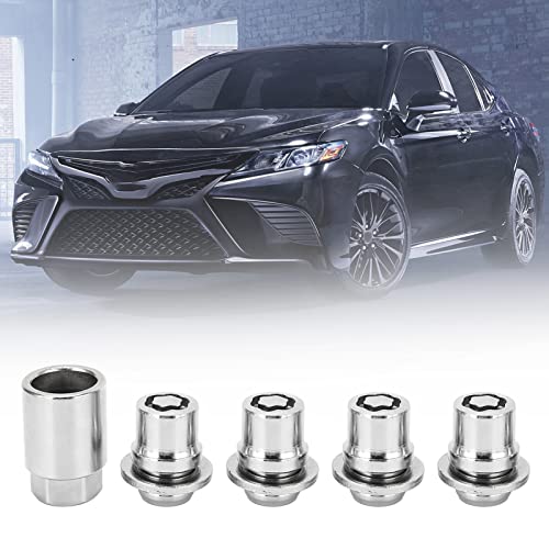 Wheel Lock Lug Nuts, M12x1.5 Wheel Lock Lug Nut Set 1.3in Height Replacement for IS300 IS250 IS350 IS200T ES300 ES330 ES350 ES300H ISF Car Wheel Locking Lug Nut Kit OE 0001699115 0027600900