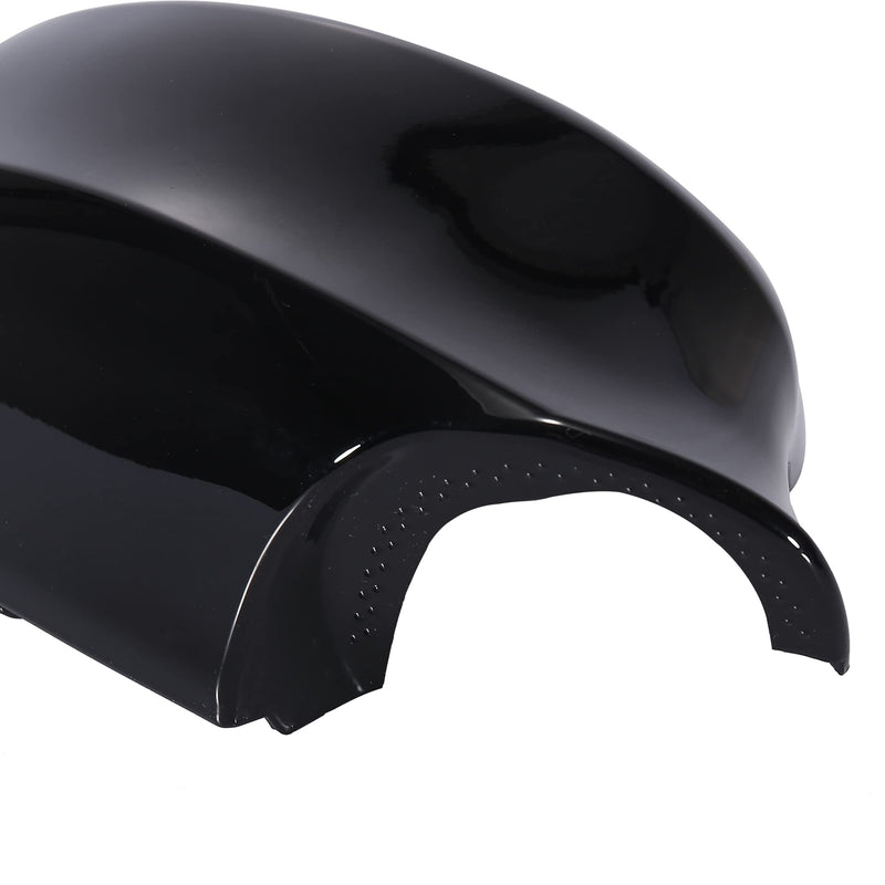 X AUTOHAUX Pair Car Exterior Rear View Mirror Housing Door Wing Mirror Covering Cap for BMW 323i 328i 335d 335i Black For E90 2009-2011