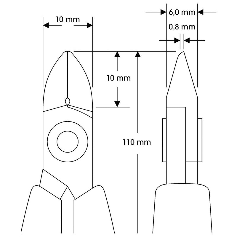 Lindström-Alicates Corte Diagonal 8142 110 mm