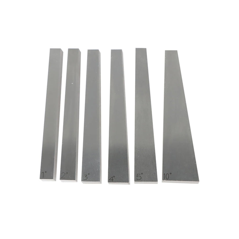 findmall 10 Pcs Accuracy Angle Block Set Machinist Tool 1°- 30°Lathes Milling Ground Gauge Inspection Block Set