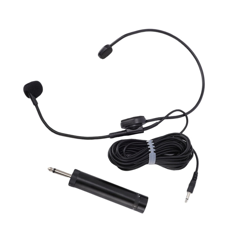Wired Headset Microphone for Amplifier Teacher Presenter | HiFi Sound Flexible Adjustable Head Mounted Mic with 3.5mm Jack, Lightweight Ergonomic Headset Mic for Singing Speech