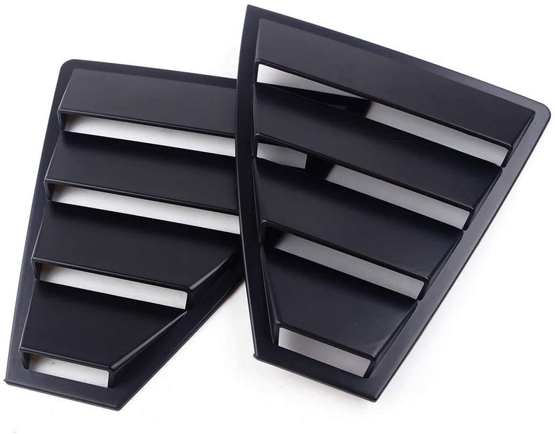 for Hyundai Elantra 2017-2019 Car Rear Window Louver Air Vent Scoop Shades Cover Trim 2PCS/Set Matte Black