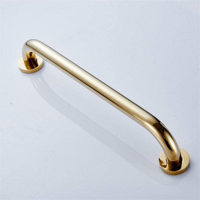 WINCASE Gold Grab Bars for Bathroom, Shower Handle 16 Inch, Bathtub Anti Slip Handrail Safety Polished Brass Wall Mounted with Concealed Screws Gold 16inch
