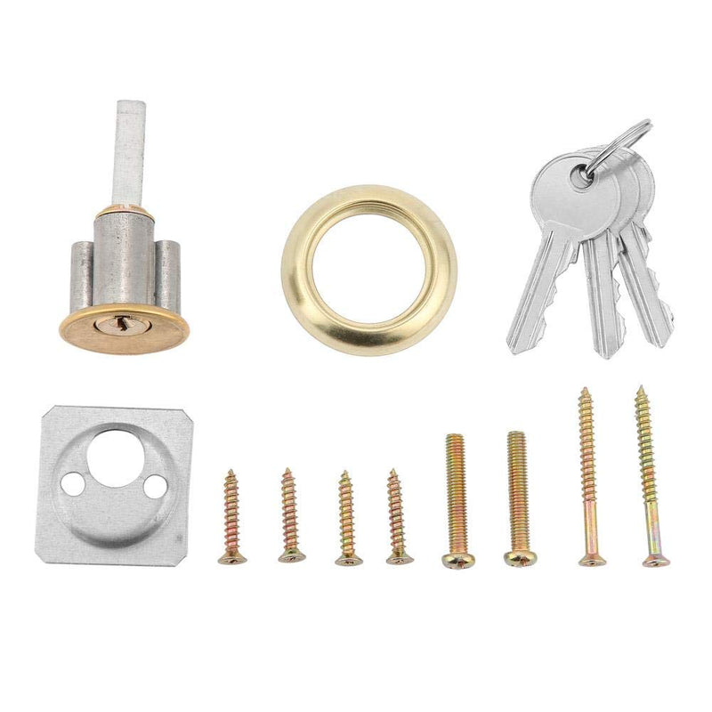 Nightlatch Heavy Duty Security Dead Bolt With Keys for Front Door - Red Hanging Hardware Deadbolt Rim Lock