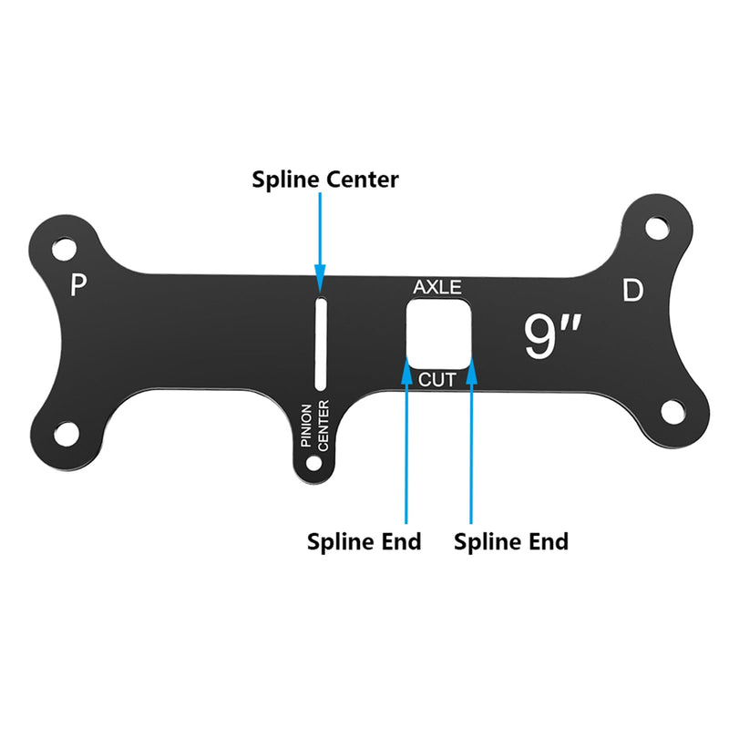 Bevinsee 9" Rear End Axle Tube Narrowing Cut Guide Rearend Pinion Dogbone Tool Compatible with Ford F-100 F-150 Mustang Fairlane