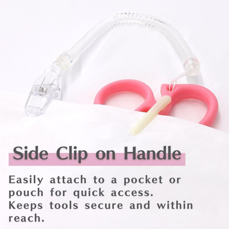 Medical Scissors, Nurse Scissors, Bandage Shears, Fluorine Coating Stainless Steel Blade 5.7 inch (14.5 cm), Pink Plastic Handle