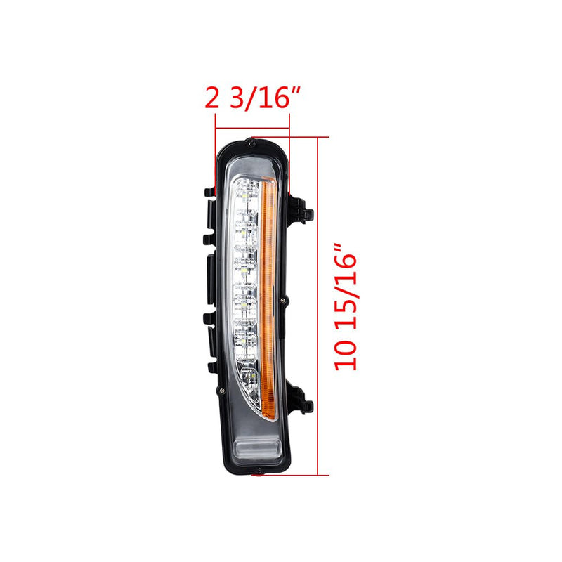 Astra Depot 2PCS LH & RH LED SUV Fog Lamp Light DRL Compatible for Ford Edge 2011-2014 Turn Signal Daytime Running Light