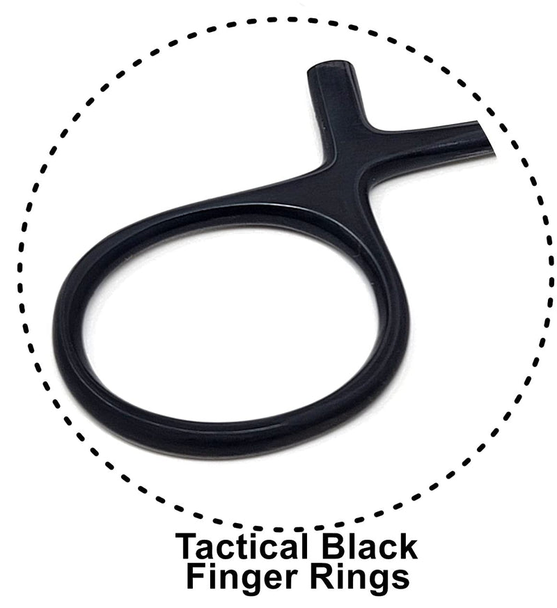 Hemostat Locking Forceps 5" Curved with Full Serrated Jaws Ideal for Clamping, Fishing, Firefighters Nurses Doctors + More (Tactical Black) Tactical Black