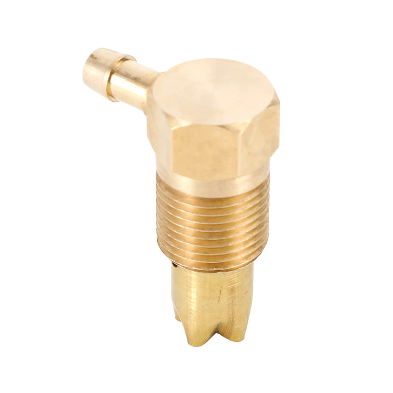 Fuel Check Valve Vent, 1/2" NPTF Male Threads, Fuel Gas Tank Rollover Safety Vent Valve Assembly, 5/16" Hose Threads Only Apply to NPTF