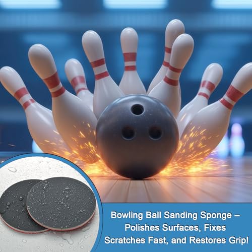MAXMAN Foam Sanding Pads, 5" Bowling Sanding Pads, 2000 Grit for Auto 5 inch