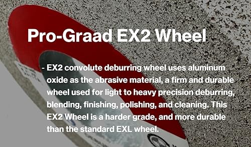 EX2 Deburring Wheel 8" x 1" x 3", 8A Medium, 17219 8" x 1" x 3" 8A Medium