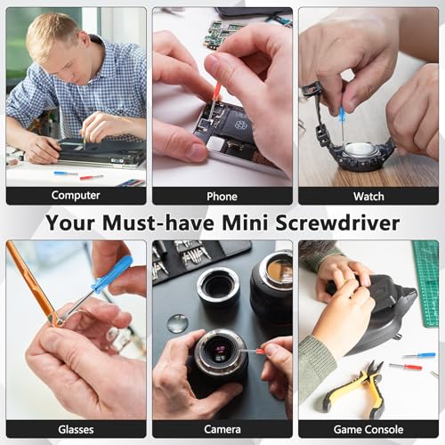 HOFASON Party Favors for Men Adults, 50 Pcs Mini Screwdriver Keychain Set