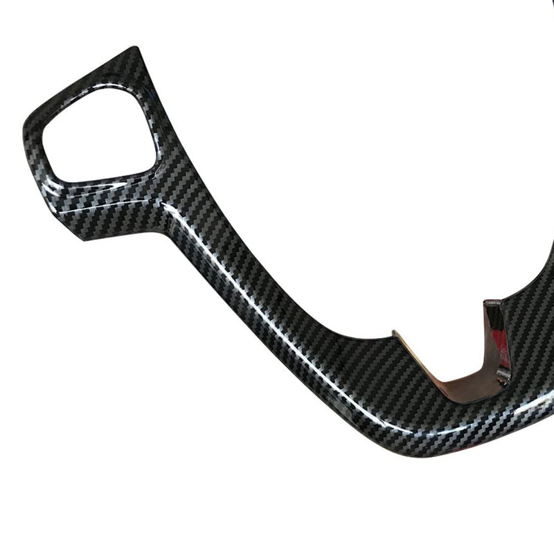 ruihe Carbon Fiber Color Steering Wheel Cover Trim Fit for Ford Fiesta 2012 2013 2014 2015 2016 2017 2018