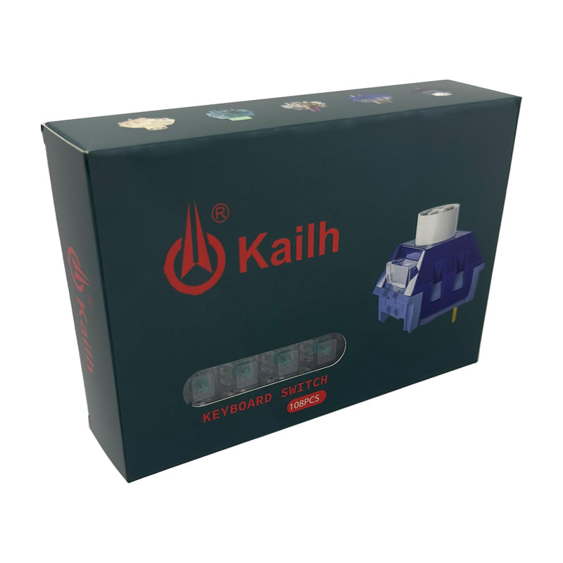 Kailh Pro Purple Switches for Mechanical Keyboard,3-pin/Light Tactile/Pre Lubed/RGB/LED Switches（Pro Purple,108Pcs） 108pcs
