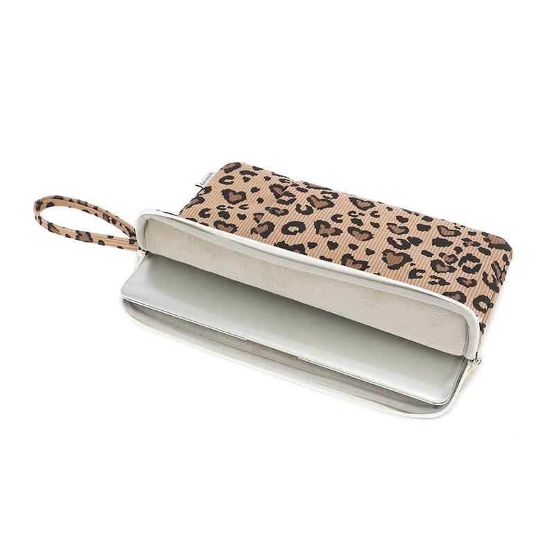 canvaslife laptop computer protective case with pockets is suitable for MacBook Pro 14-inch and 14-inch - 14.4-inch HP, Lenovo, Dell, Asus, Acer laptops(Classic leopard) Classic Leopard 14 inch-14.4 inch