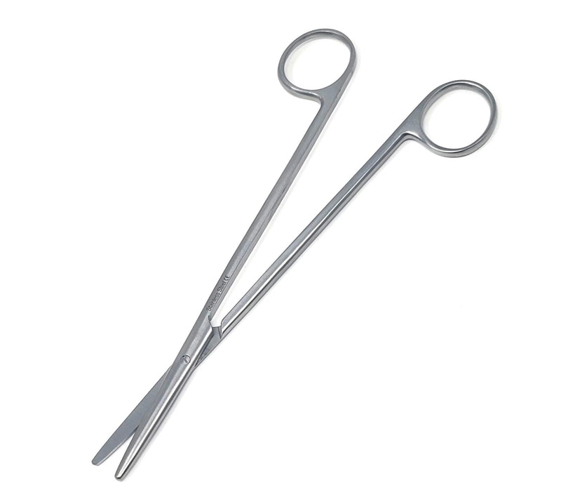 Metzenbaum Dissecting Scissors with Gold Rings- Long Slim Precision Scissors made of Medical Grade Premium Quality Stainless Steel (7" Straight Silver) 7" Straight Silver