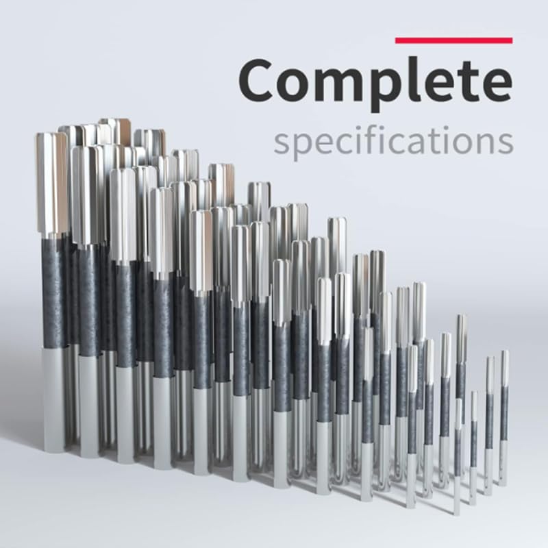 H7 Straight Shank Chucking Machine Reamer Milling Cutter Tool,Reamers for Straight Shank Machines Carbide Lathe (4pcs:3/8" 5/8" 1/2" 3/4") 4pcs:3/8" 5/8" 1/2" 3/4"