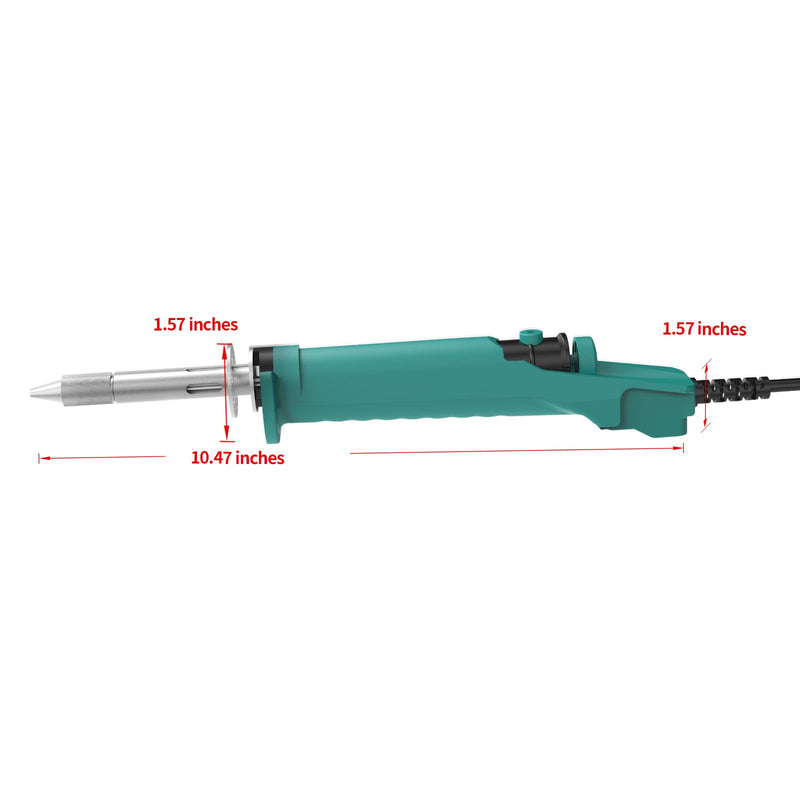 YIHUA 929D VI Temperature Controlled Electric Desoldering Iron with Upgraded Performance Heated Solder Sucker Tool with 3 Nozzles Soldering Iron Pump Function