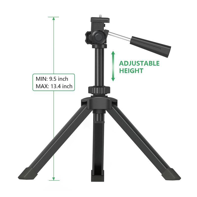 Compact Tabletop Tripod for Spotting Scope Monocular Camera Projector, Adjustable Tripod Stand with 1/4-20 Threads Tripod-A