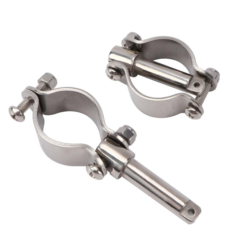 Boat Stainless Steel Rowlock Side Mount Line Oarlock Socket Marine Yacht (2 Per Pack)