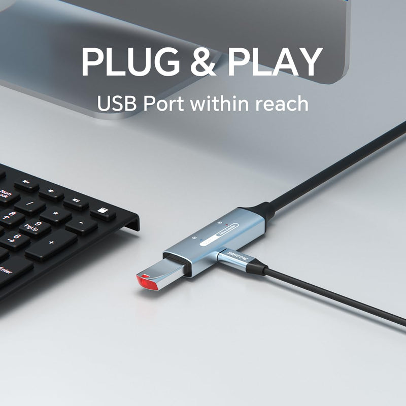USB 3.0 Extension Cable USB Extender - 5Gbps high-Speed USB Extension Cable with Signal Amplifier for Keyboards,mice,PlayStations,Xboxes Flash Drives,Printers,Cameras and More (16ft) 16ft