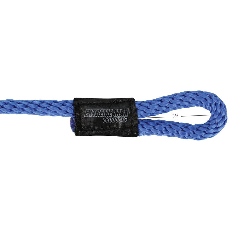 Extreme Max 3006.2159 BoatTector Solid Braid MFP Fender Line Value 2-Pack - 3/8" x 5', Royal Blue