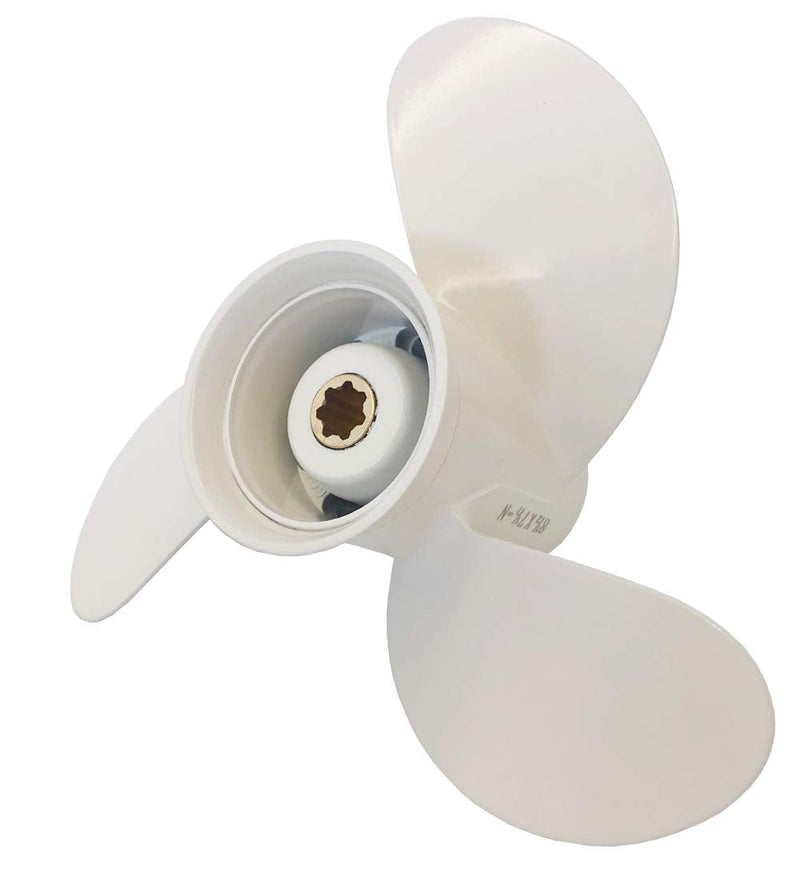 Boat Propeller 8 1/2x8 1/2 -N for Yamaha 6hp 8hp 9.9hp F6 F8 F9.9/ Outboard Propeller for Yamaha 2/4-stroke Engine 6G1-45941-00-EL 8.5x8.5