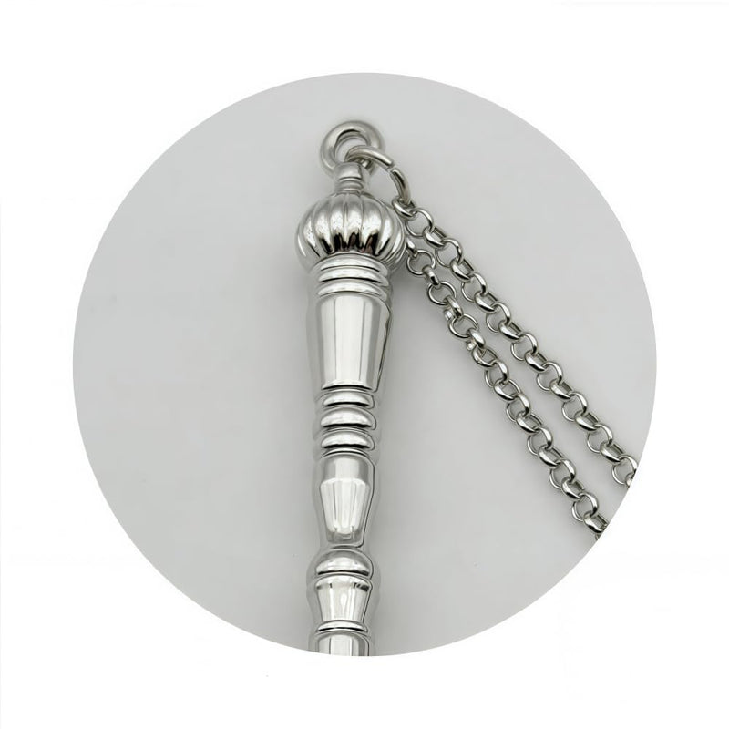 Teaching Instruction Tools - 13cm Silver Onion Head,Torah Pointer (Yad), Reading Stick, a Tool Used in Jewish Rituals for Reading The Torah (The Jewish Law Book). Silver3