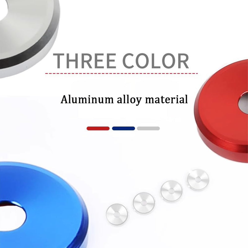4pcs Aluminum Decorative Door Lock Indicator Light Cap Covers Compatible with Porsche Cayenne Panamera Macan (Red) Red