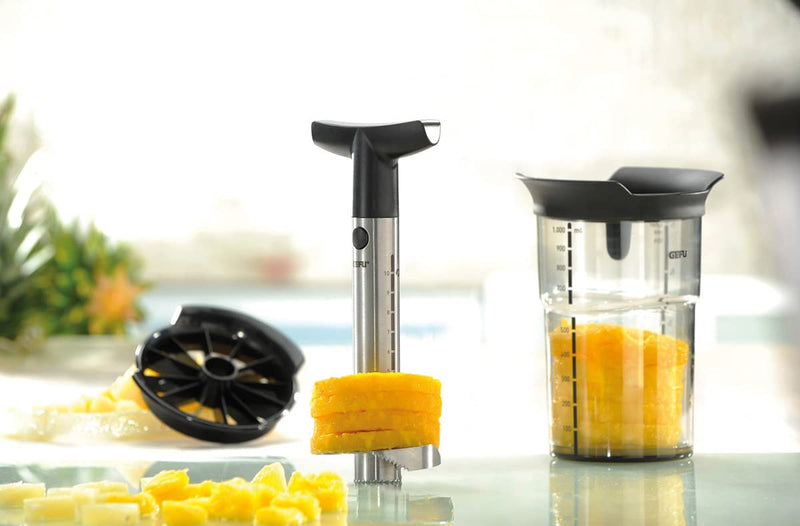 Gefu 13550 Pineapple Slicer, Silver & Black