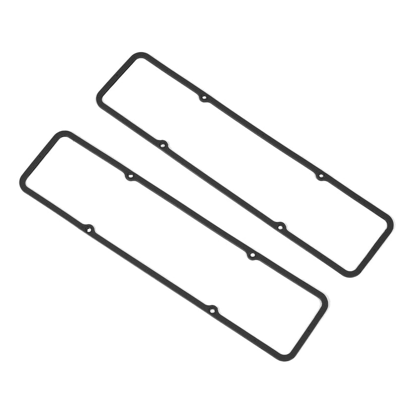 SBC Valve Cover Gaskets Compatible with SBC 283 305 327 350 383 400 Steel Core Rubber Silicone Valve Cover Gasket 7484BOX 1628