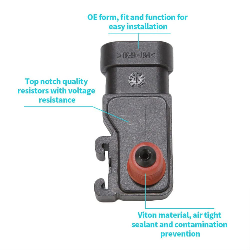 16212460 12614970 213-331 12575837 SU1176 Map Sensor Fit for Buick Cadillac Chevy Pontiac GMC GM Isuzu Saturn Saab Hummer Honda