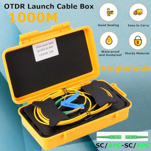 1000m OTDR Launch Cable SC/APC to SC/APC Singlemode (9/125) SC APC-SC APC 1KM