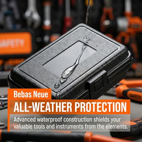 TEHAUX Waterproof Hard Carrying Case 2-pack Portable Tool Storage Box for Mechanics Small Tool Organizer for Hardware Equipment Protection 6.29 X 4.72 X 2.36 in
