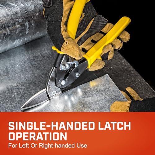 Crescent Wiss 9-4/5" Offset Straight Aviation Snips | M8OS